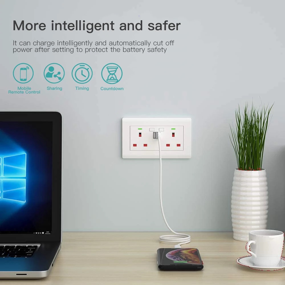  Smart Socket with USB Ports